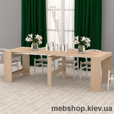 Купить Стол-консоль трансформер Ника 2 (Дуб Молочный) №905. Фото