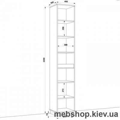 Шкаф распашной HOLD №2 (FLASHNIKA)