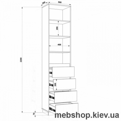 Шкаф распашной HOLD №6 (FLASHNIKA)
