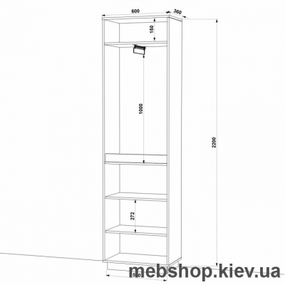 Шкаф распашной HOLD №7 (FLASHNIKA)