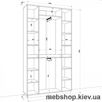 Шкаф распашной HOLD №15 (FLASHNIKA)