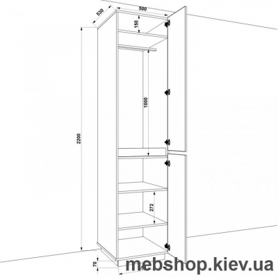 Шкаф распашной HOLD №24 (FLASHNIKA)