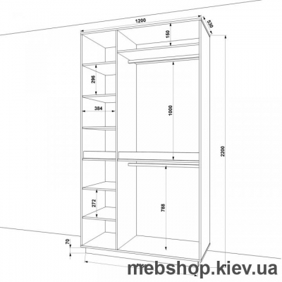 Шкаф распашной HOLD №38 (FLASHNIKA)