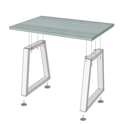 Стол обеденный Бинго Оверлайт (Металл-Дизайн)