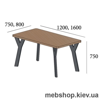 Стол Уно 4 ноги (Металл-Дизайн)