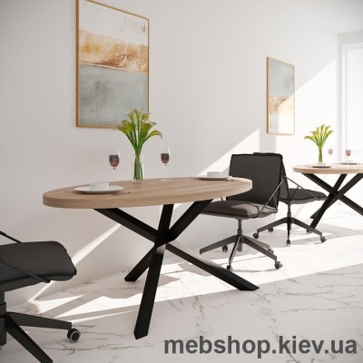 Купить Стол обеденный Айрон овал (Металл-Дизайн). Фото