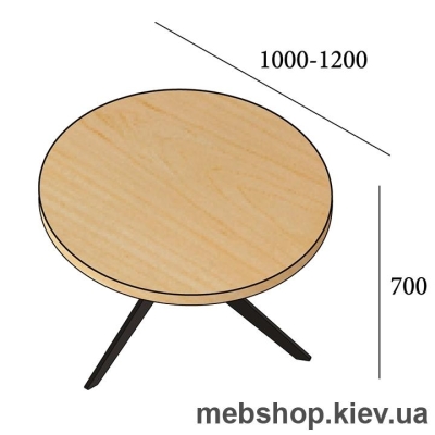 Стол обеденный Хард (Металл-Дизайн)
