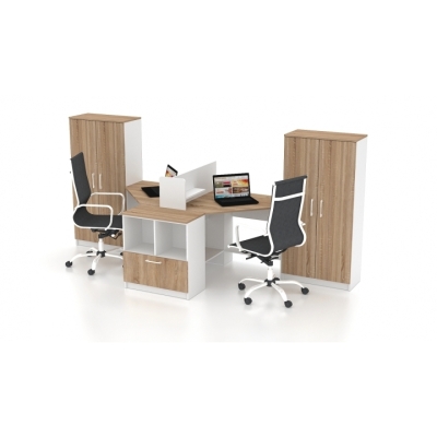 Комплект офісних меблів FLASHNIKA Simpl 2.1 (3200мм x 1250мм x 1446мм)