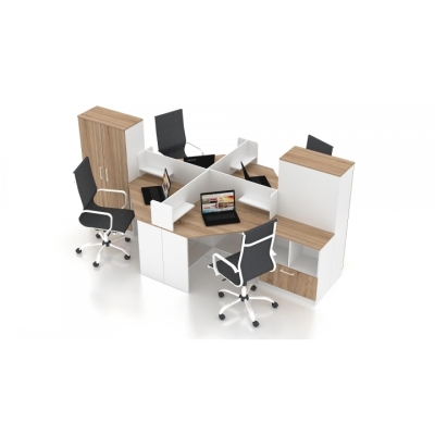Комплект офісних меблів FLASHNIKA Simpl 17 (3200мм x 1800мм x 1446мм)