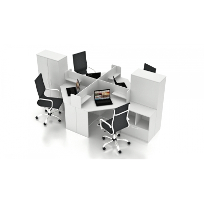 Комплект офісних меблів FLASHNIKA Simpl 17 (3200мм x 1800мм x 1446мм)