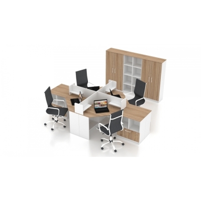 Купить Комплект офісних меблів FLASHNIKA Simpl 18 (3200мм x 1800мм x 1446мм). Фото