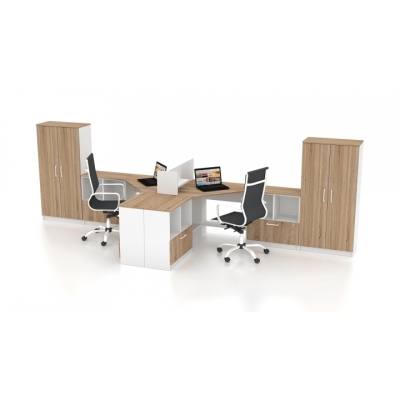 Комплект офісних меблів FLASHNIKA Simpl 12 (4600мм x 1250мм x 1446мм)