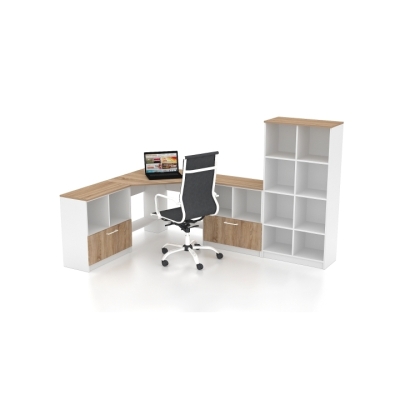 Купить Комплект офісних меблів FLASHNIKA Simpl 20 (2300мм x 1600мм x 1446мм). Фото