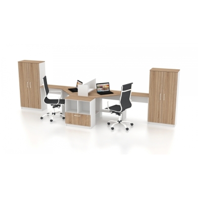 Комплект офісних меблів FLASHNIKA Simpl 6 (4600мм x 1250мм x 1446мм)