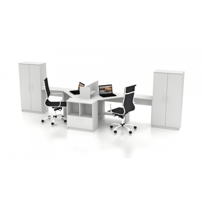 Комплект офісних меблів FLASHNIKA Simpl 6 (4600мм x 1250мм x 1446мм)