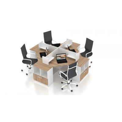 Комплект офісних меблів FLASHNIKA Simpl 14 (2500мм x 2500мм x 1050мм)