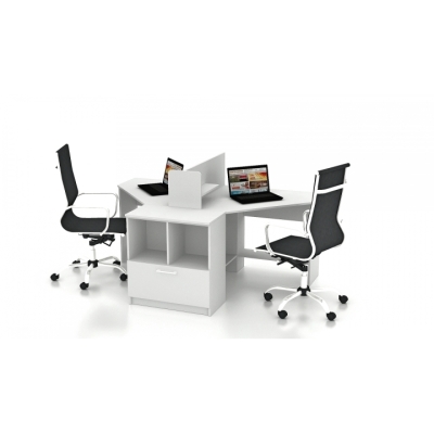 Комплект офісних меблів FLASHNIKA Simpl 9 (1800мм x 1250мм x 1050мм)