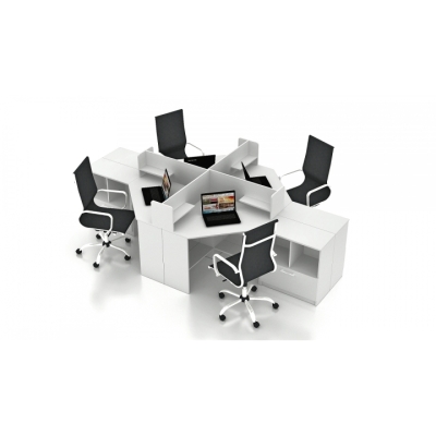 Купить Комплект офісних меблів FLASHNIKA Simpl 15 (3200мм x 1800мм x 1050мм). Фото