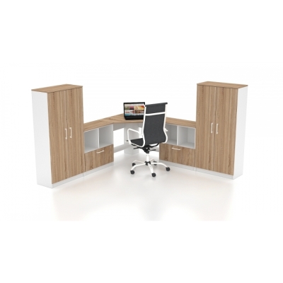 Купить Комплект офісних меблів FLASHNIKA Simpl 26 (2300мм x 2300мм x 1446мм). Фото