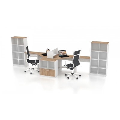 Комплект офісних меблів FLASHNIKA Simpl 7 (4600мм x 1250мм x 1466мм)