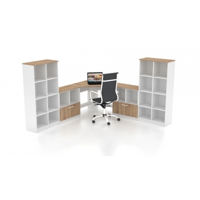 Купить Комплект офісних меблів FLASHNIKA Simpl 25 (2300мм x 2300мм x 1446мм). Фото