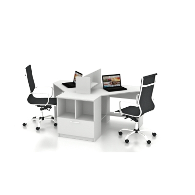 Купить Комплект офісних меблів FLASHNIKA Simpl 9.1 (1800мм x 1250мм x 1050мм). Фото