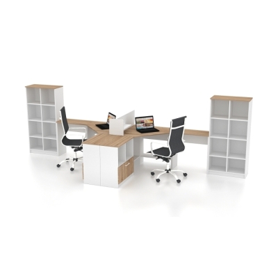 Комплект офисной мебели FLASHNIKA Simpl 5.1 (4600мм x 1600мм x 1446мм)