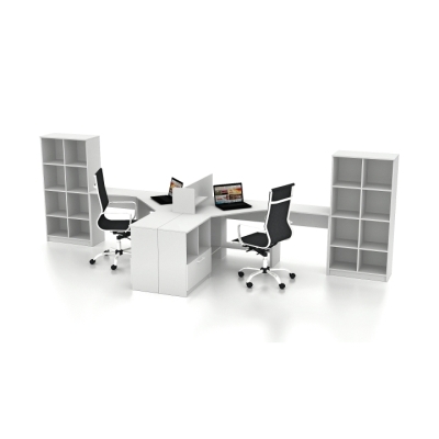 Комплект офисной мебели FLASHNIKA Simpl 5.1 (4600мм x 1600мм x 1446мм)