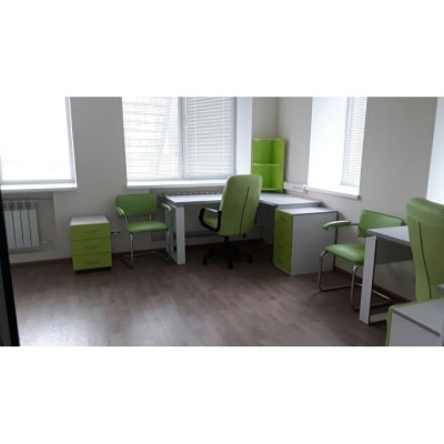 Комплект меблів для офісу (салатовий/білий) індивідуальне замовлення №229 (0мм x 0мм x 0мм)