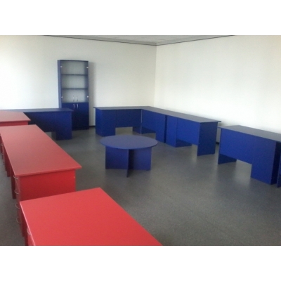 Комплект меблів для офісу (синій/червоний) індивідуальне замовлення №222 (0мм x 0мм x 0мм)