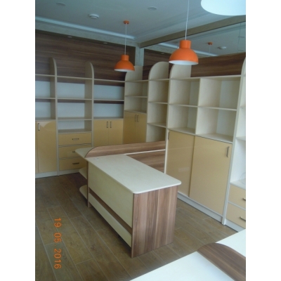Комплект меблів для офісу (молочний/дуб Лімберг) індивідуальне замовлення №221 (0мм x 0мм x 0мм)