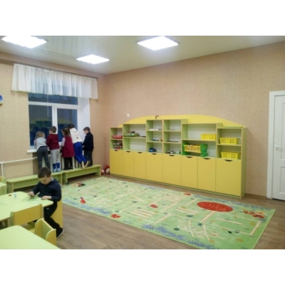 Меблі для дитячого садка (салатовий/жовтий) індивідуальне замовлення №86 (0мм x 0мм x 0мм)