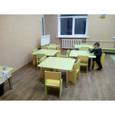 Купить Меблі для дитячого садка (салатовий/жовтий) індивідуальне замовлення №86 (0мм x 0мм x 0мм). Фото