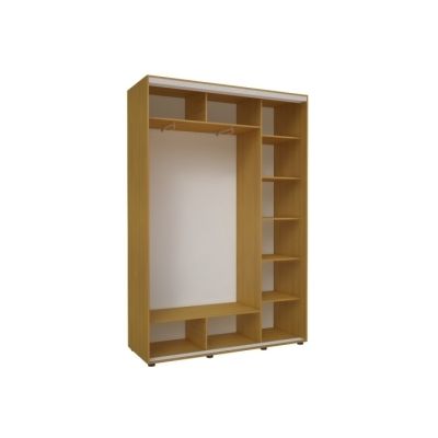 Шафа-купе FLASHNIKA Економ №21 D-450 (двері дзеркало) (1500мм x 450мм x 2400мм)