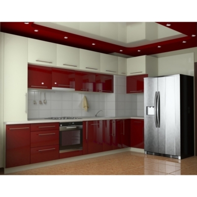 Кухня FLASHNIKA Хай-Тек №4 (3850мм x 600мм x 2340мм)