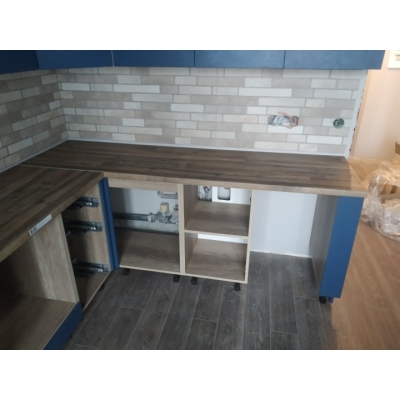 Кухня (синій/дуб Сонома) індивідуальне замовлення №349 (0мм x 0мм x 0мм)