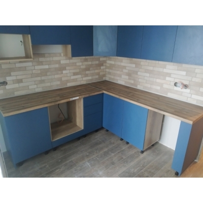 Кухня (синій/дуб Сонома) індивідуальне замовлення №349 (0мм x 0мм x 0мм)
