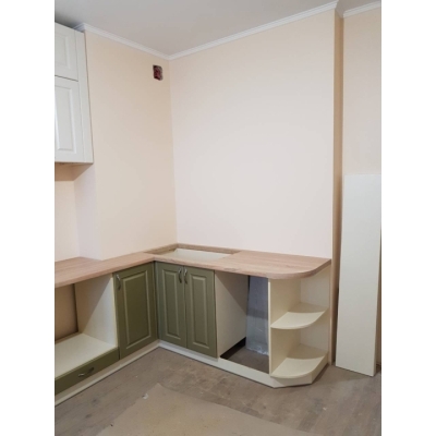 Кухня (білий/молочний/оливковий) індивідуальне замовлення №120 (0мм x 0мм x 0мм)