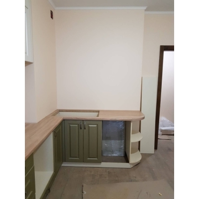 Кухня (білий/молочний/оливковий) індивідуальне замовлення №120 (0мм x 0мм x 0мм)