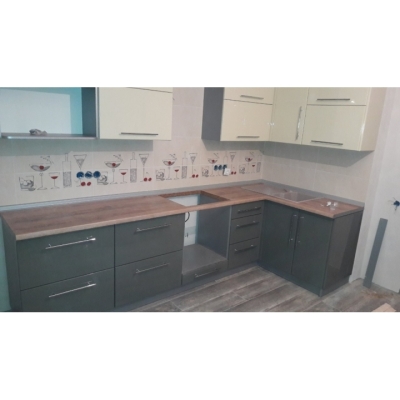 Кухня (білий/чорний) індивідуальне замовлення №153 (0мм x 0мм x 0мм)