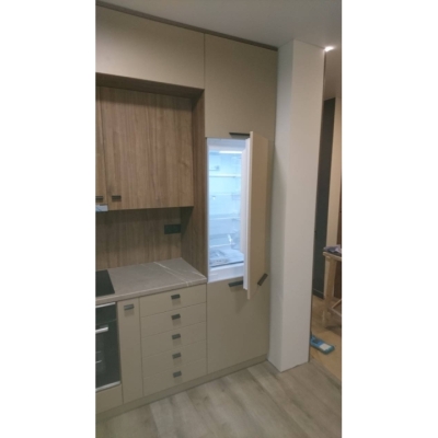 Кухня (молочний/дуб Лімберг) індивідуальне замовлення №173 (0мм x 0мм x 0мм)