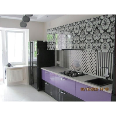 Кухня (фіолетовий/чорний) індивідуальне замовлення №164 (0мм x 0мм x 0мм)