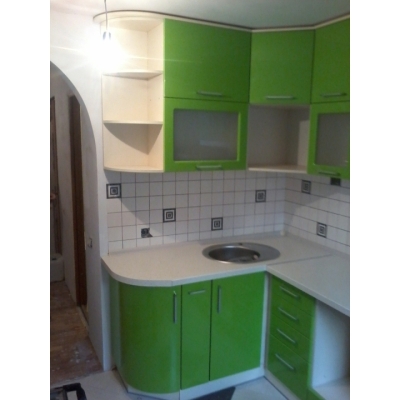 Кухня (салатовий/білий) індивідуальне замовлення №157 (0мм x 0мм x 0мм)