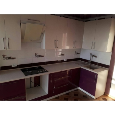 Кухня (білий/фіолетовий) індивідуальне замовлення №90 (0мм x 0мм x 0мм)