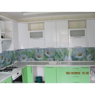 Кухня (салатовий/білий) індивідуальне замовлення №165 (0мм x 0мм x 0мм)