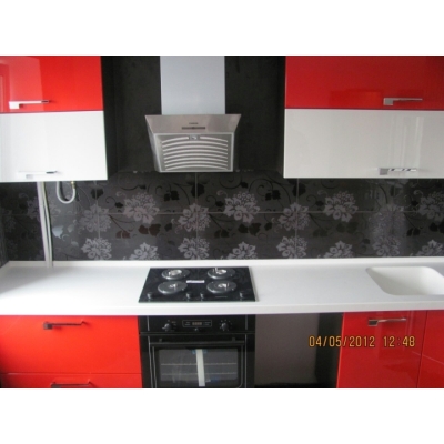 Кухня (червоний/білий/чорний) індивідуальне замовлення №162 (0мм x 0мм x 0мм)
