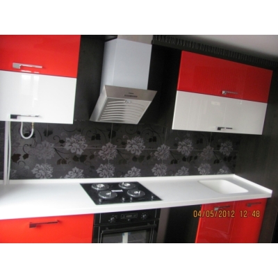 Кухня (червоний/білий/чорний) індивідуальне замовлення №162 (0мм x 0мм x 0мм)