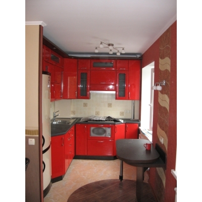Кухня (червоний) індивідуальне замовлення №191 (0мм x 0мм x 0мм)