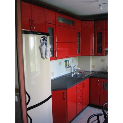 Кухня (червоний) індивідуальне замовлення №191 (0мм x 0мм x 0мм)