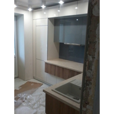 Кухня (білий/дуб Лімберг) індивідуальне замовлення №105 (0мм x 0мм x 0мм)